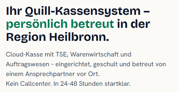 Spezialisierte Ratschläge bei Kassensystemen