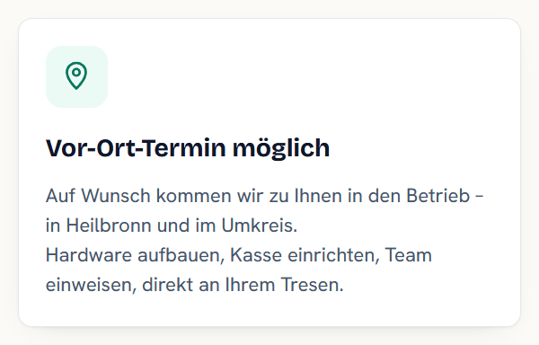 Touchscreen-Terminal für zuverlässige Kartenzahlungen